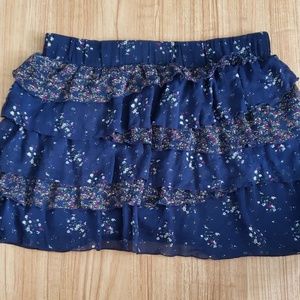 Old Navy floral ruffle skirt